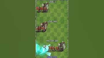 Pvz 2 -  Power Vine level 1, max, mastery 200 Vs Egypt gargantuar #shorts