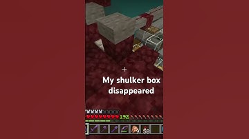 My shulkerbox disappeared
