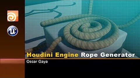 Houdini Engine Simulated Ropes Generator in Unreal Tutorial