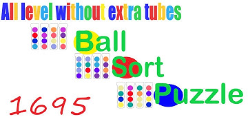 Ball Sort Puzzle Level 1695 🎯 All level without extra tube 😂 Game Walkthrough 😘