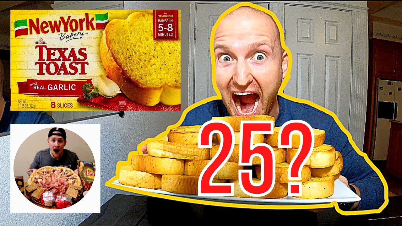 EATING 25 PIECES OF GARLIC BREAD | Collab with Bay J | Texas Toast Garlic Bread | New York Bakery