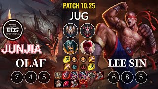 EDG JunJia Olaf vs Lee Sin Jungle - KR Patch 10.25