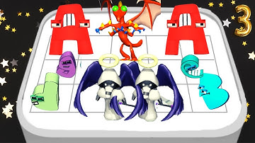 MERGE MONSTER - Rainbow Alfabet - Math Battles - Merge Battles ⭐⭐⭐ - Part  3