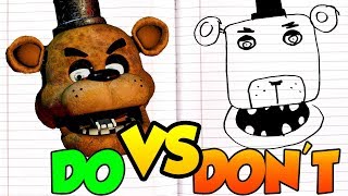 10 FNAF DRAWING TRICKS || EASY FIVE NIGHTS AT FREDDY'S DRAWING TUTORIAL