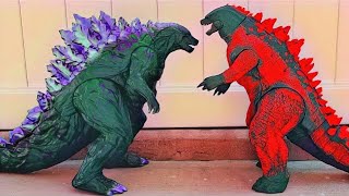 BURNING GODZILLA 2019 VS GODZILLA EARTH 2017 (SHORT COMIC FILM) - REMASTERED