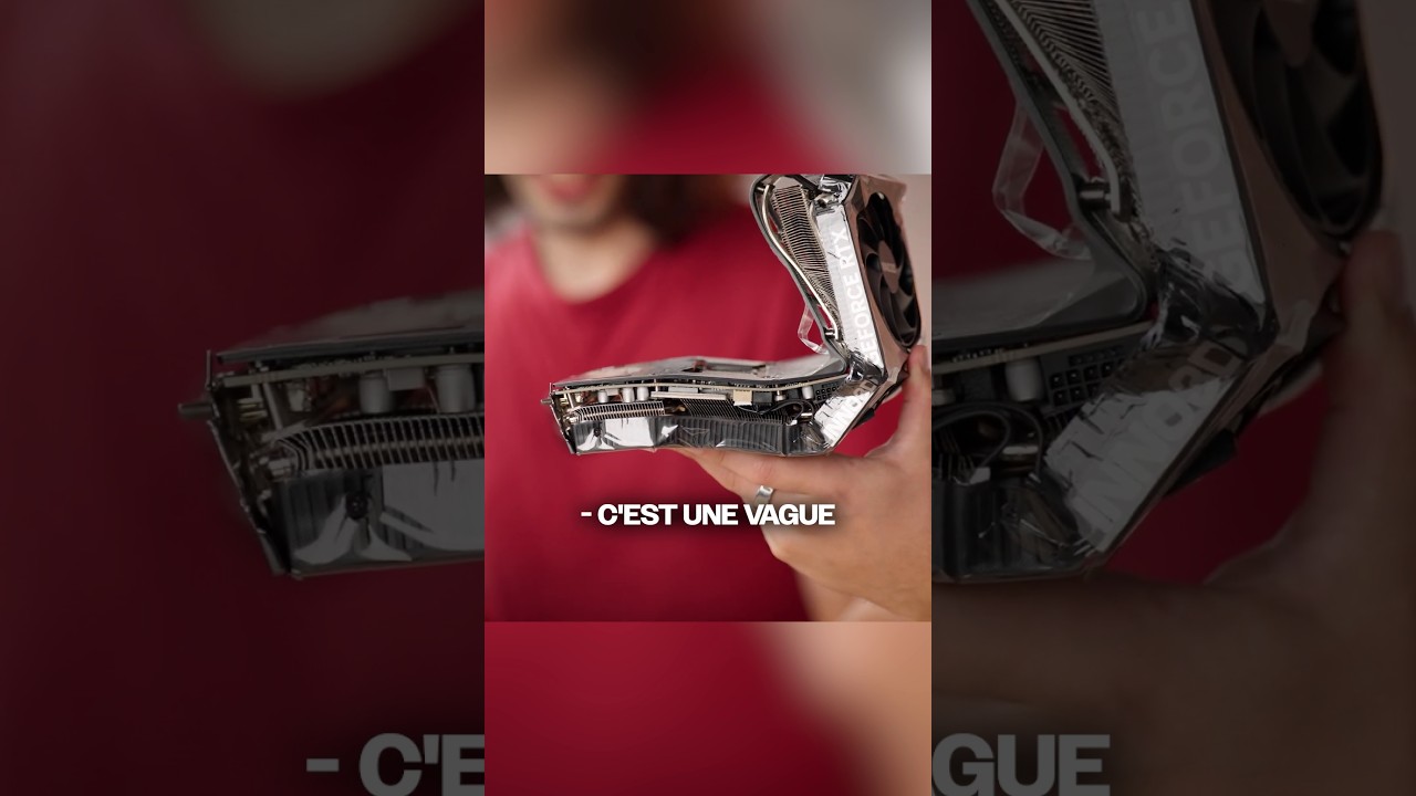 Une RTX 5080 pliée en deux… réparable ? 🤣 #frenchhardware #millomaker