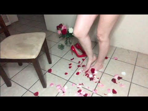 BAREFOOT IN ROSE PETALS ASMR (No Talking)