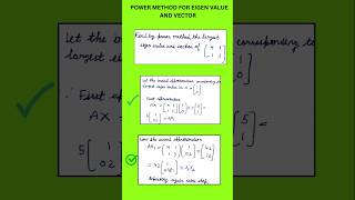 Eigenvalue power method#shortsvideo#education#shortsfeed#mathematics#tech#technology