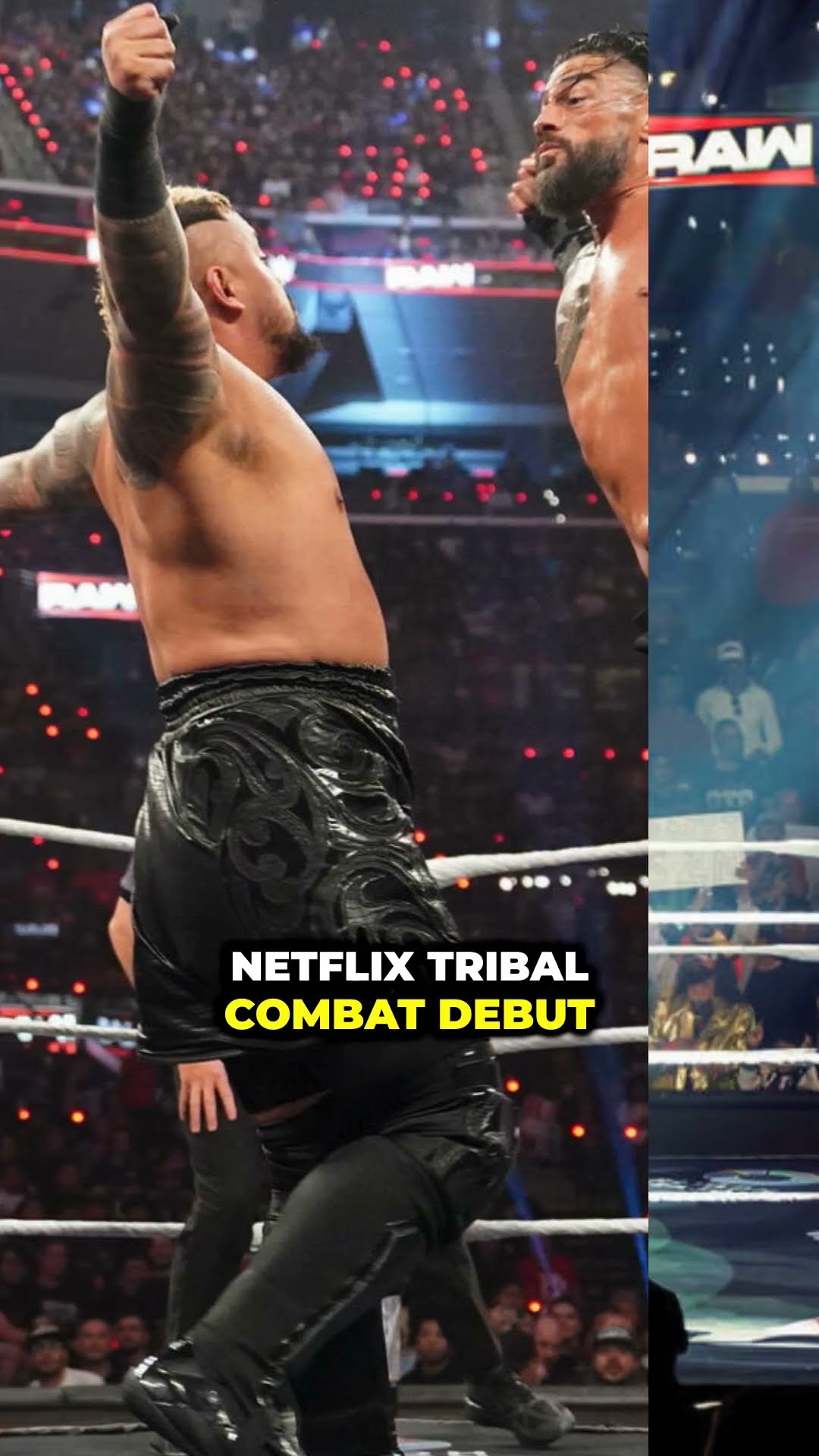 Netflix’s Tribal Combat debut Jacob Fatu steals the show despite challenges! #JacobFatu #shorts