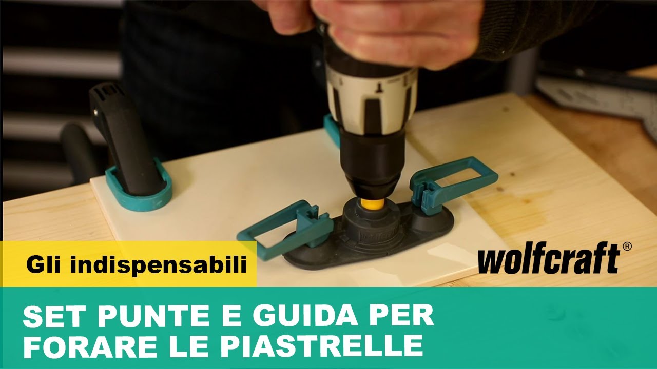 Forare perfettamente la ceramica con le punte e la guida |wolfcraft