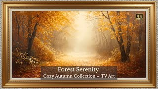 FREE TV ARTWORK 4K Frame TV Art Screensaver  Forest Serenity – Luxury Gold Framed Vintage Fall Decor screenshot 5