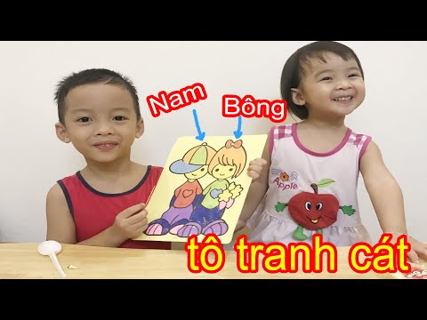 Video Trò Chơi Tô Màu Tranh Cát Bé Trai và Bé Gái, Nhật Nam... - youtube
