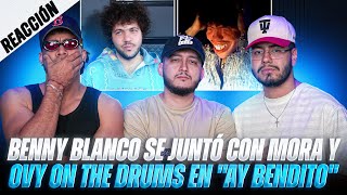 REACTING TO "AY BENDITO" BY BENNY BLANCO FT. MORA AND OVY ON THE DRUMS || TRAPVLOG