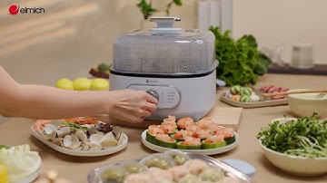Mang dinh dưỡng đến từng bữa ăn cùng Nồi hấp Elmich STE 9098