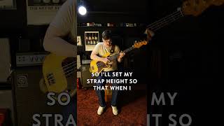 The perfect bass strap setup for comfort.