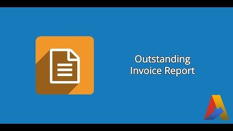 Outstanding Invoice Report in Odoo v13
