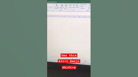 How to Show emoji on Excel sheet 🥰🥰 #viral #ytshort #excel #emoji #shorts #trending