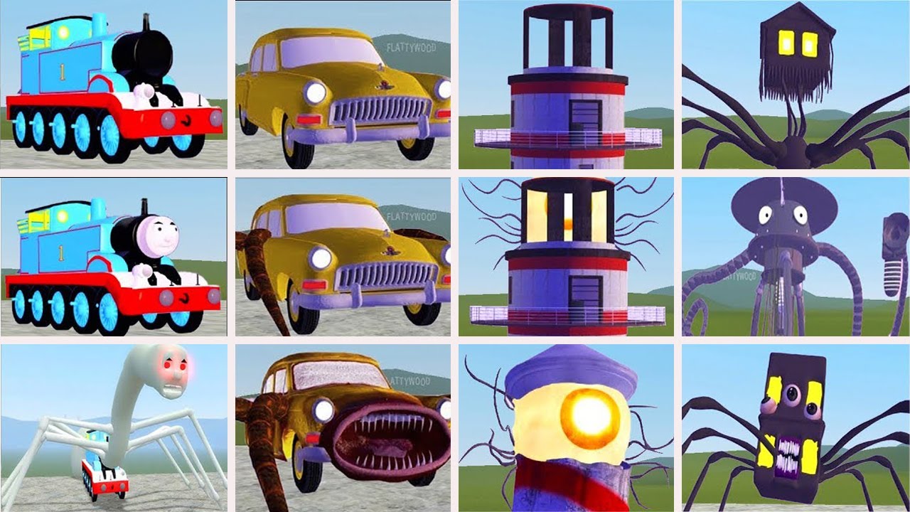 HOUSE HEAD, BUS EATER, CHOO CHOO CHARLES, CAR EATER, THOMAS TRAIN, TRAIN EATER (GMOD)