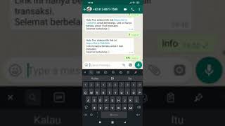 Integrasi Whatsapp bisa Info promo, Cek Poin Member, Belanja Online - Software MKT screenshot 5