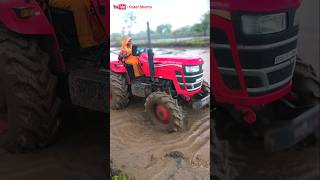 🚜🌧️ Woman Tractor Driver's Incredible Courage | Mahindra 575 DI 4WD Matai Work 💪🌾 #farming #tractor