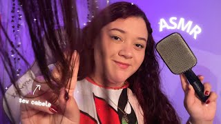ASMR | GAROTA atrás de VOCÊ mexendo no seu CABELO 💆🏻‍♀️✨ (pov cabelo liso) - ASMR Nartx