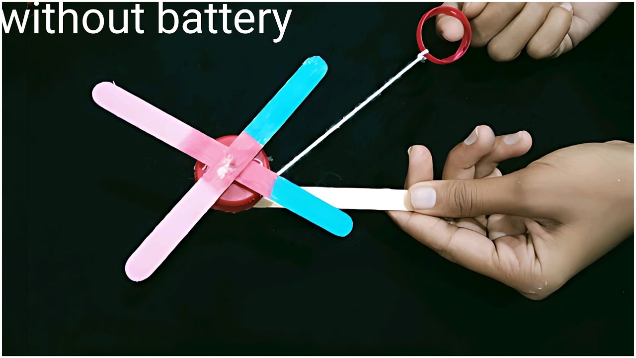 How To Make A Fan With Popsicle Ice Cream Stick/Easy To Make/Make A Fan Without Bettrey