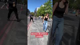 Just walking around the warren street station London #travel #thewanderinglondoner #londontourism