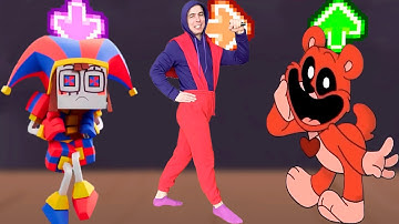 FNF Character Test | Gameplay VS Real Life | Smiling Critters | Jax | Pomni