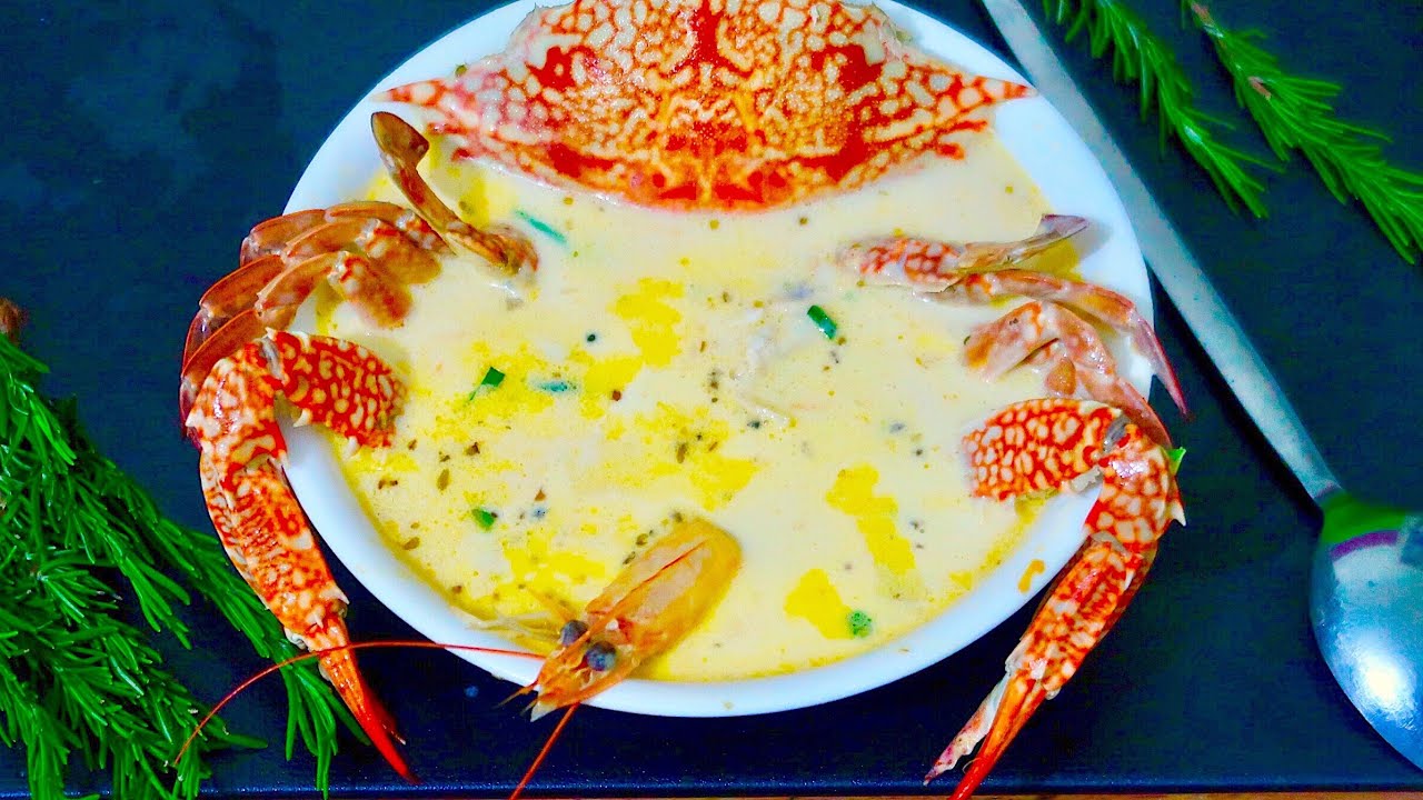 شوربة السى فود بالكريمة || على طريقة المطاعم  seafood soup || restaurant style