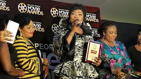 Actress Eucharia Anunobi Goes Emotional As She Won An Award+ Adebayo Salami &Other Storm In
