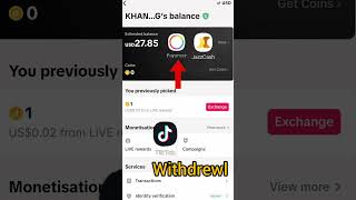 how to Pakistani Tik Tok account monetize #withdrawal to USD dollar and paneer send money Jack cash