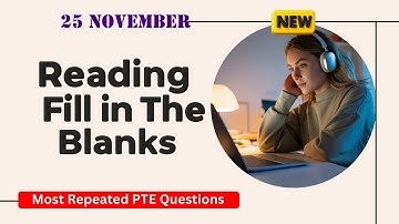 PTE Reading Fill In the Blanks ( drag and drop )| Real Exam Questions November 2025
