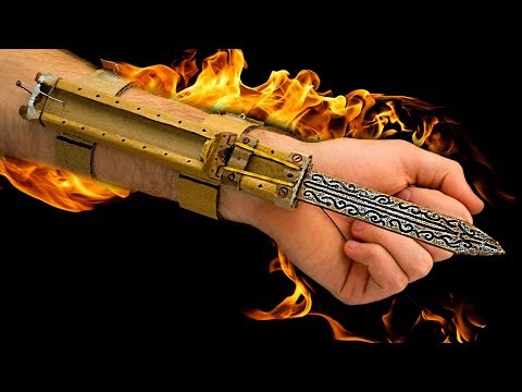 How to Make Assassins Creed Hidden Blade from Cardboard