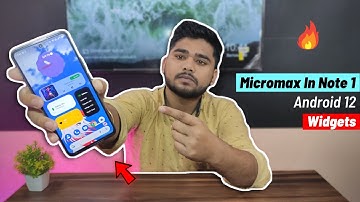 Android 12 Widgets in Micromax In Note 1 || Download Android 12 widgets in any Phone