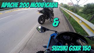 aceleración brutal apache 200 modificada & gsxr150