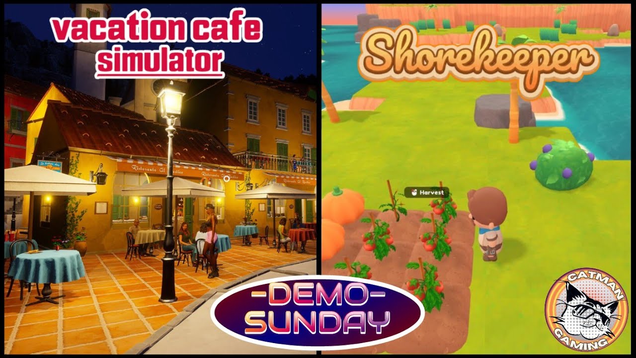 🔴Open World Crafting Cozy Game- SHOREKEEPER | Relaxing Italian Cafe- VACATION CAFE SIM | DEMO SUNDAY
