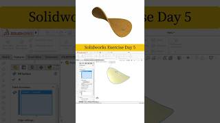 ✅Solidworks Fill Surface | Projected Curve | Day 5