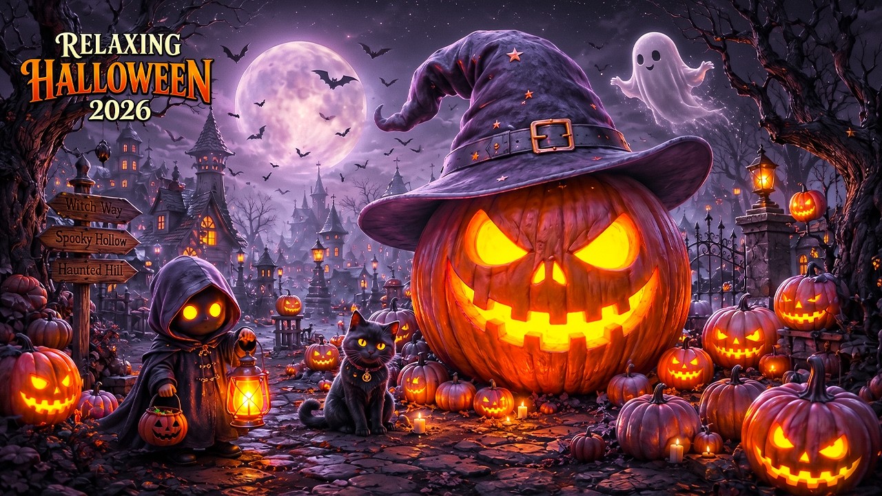 Halloween Music 2026 🎃 Giant Witch Pumpkin in the Haunted Village