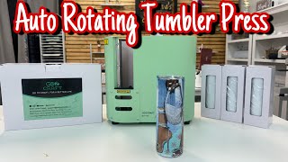 The New Auto Rotating Sublimation Tumbler Press from Go2Craft | Does it work? Hot Amazon Find!