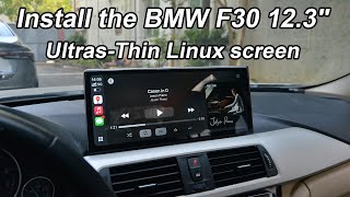 Install a centered and symmetrical PEMP Linux 12.3” display on your BMW F30.