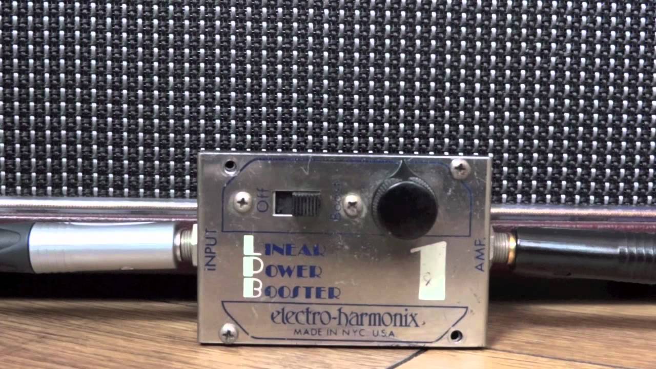 Vintage Electro Harmonix Linear Power Booster demo - YouTube