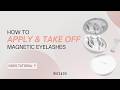 WOSADO Official Tutorial Apply Take Off Your Soft Magnetic Eyelashes 