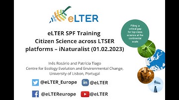Citizen Science across LTSER platforms – iNaturalist - eLTER SPF Training