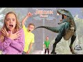 Magic Portal to Jurassic World! Kade Searches For Real Dinosaurs!