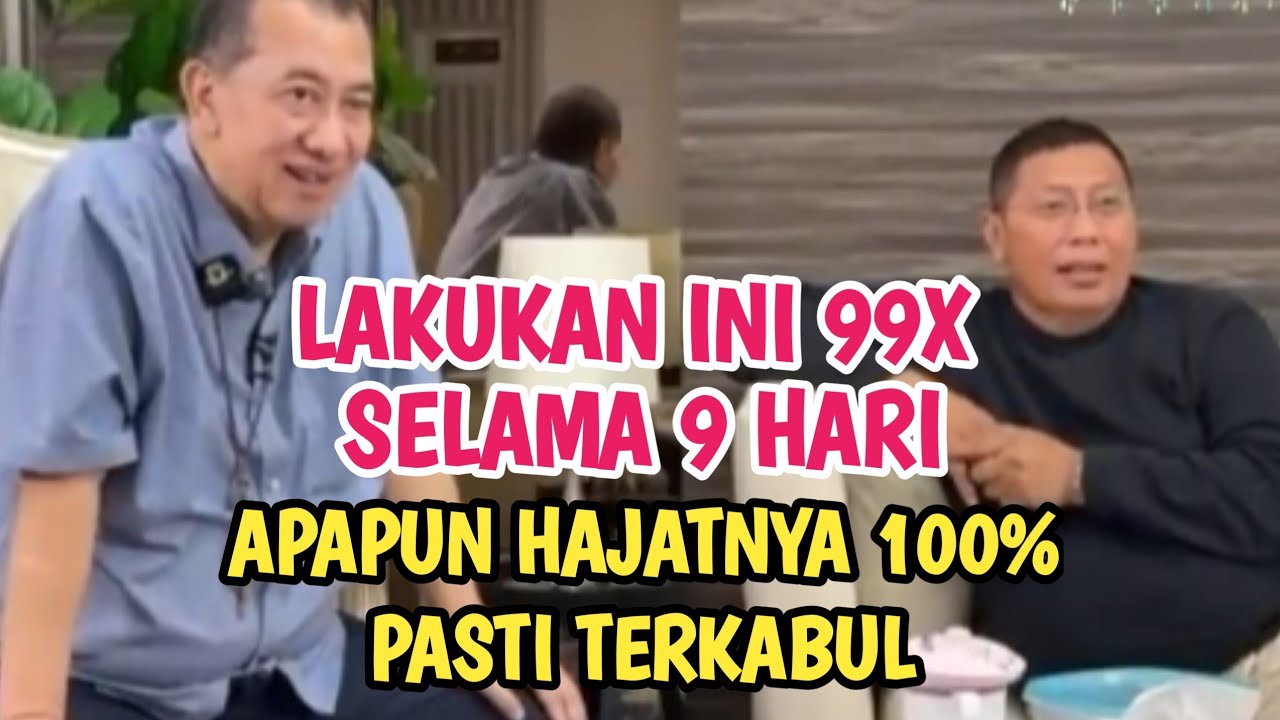 LAKUKAN HAL INI 99X SELAMA 9 HARI PASTI TERKABUL #rday 