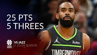 Mike Conley 25 pts 5 threes vs Jazz 23/24 season