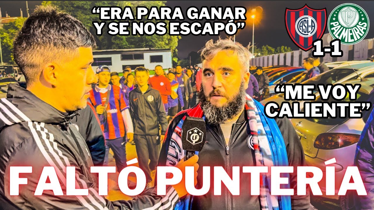 LE FALTÓ PUNTERÍA | SAN LORENZO 1 - 1 PALMEIRAS | REACCIÓN CON LOS ...