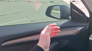 How to open Tesla Model 3 door from inside?