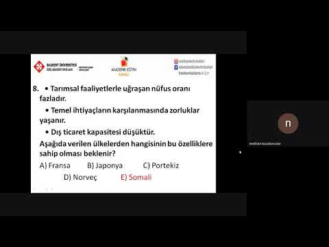 6- Gelişmiş ve Gelişmemiş Ülkeler Soru Çözümü