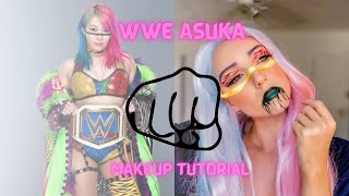 Woman Wrestler ASUKA WWE Inspired Makeup Tutorial